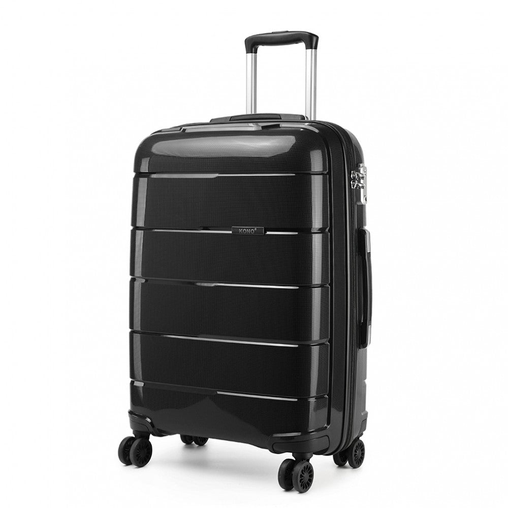 Kono K1997L Hard Shell PP (Polypropylene) Suitcase With TSA Lock