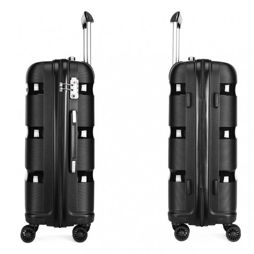 Kono K2092 Bright Hard Shell PP (Polypropylene) Suitcase With TSA Lock