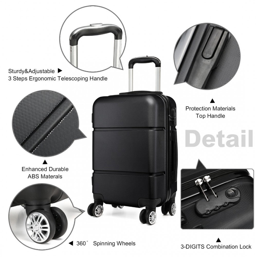 Kono Hard Shell ABS Cabin Suitcase with TSA Lock