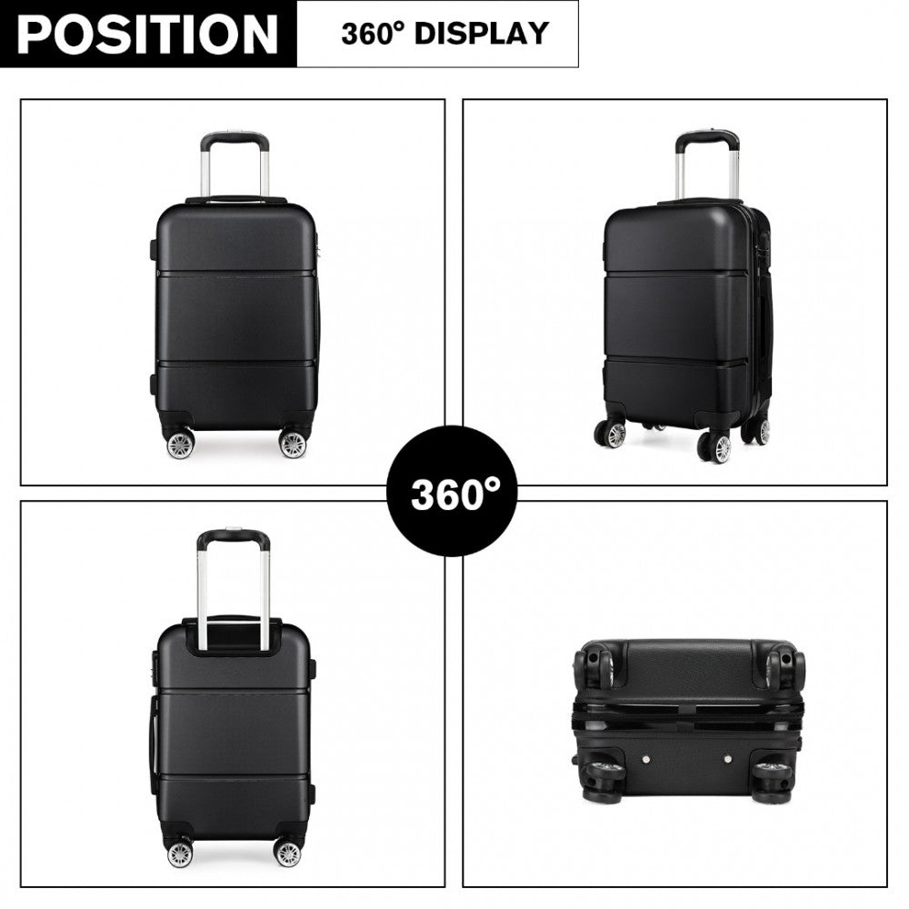 Kono Hard Shell ABS Cabin Suitcase with TSA Lock