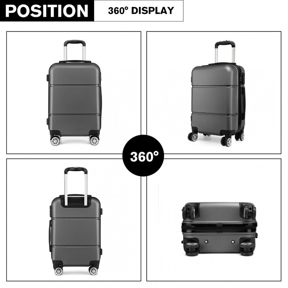 Kono Hard Shell ABS Cabin Suitcase with TSA Lock