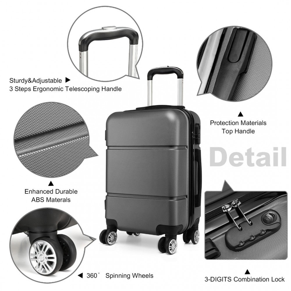 Kono Hard Shell ABS Cabin Suitcase with TSA Lock