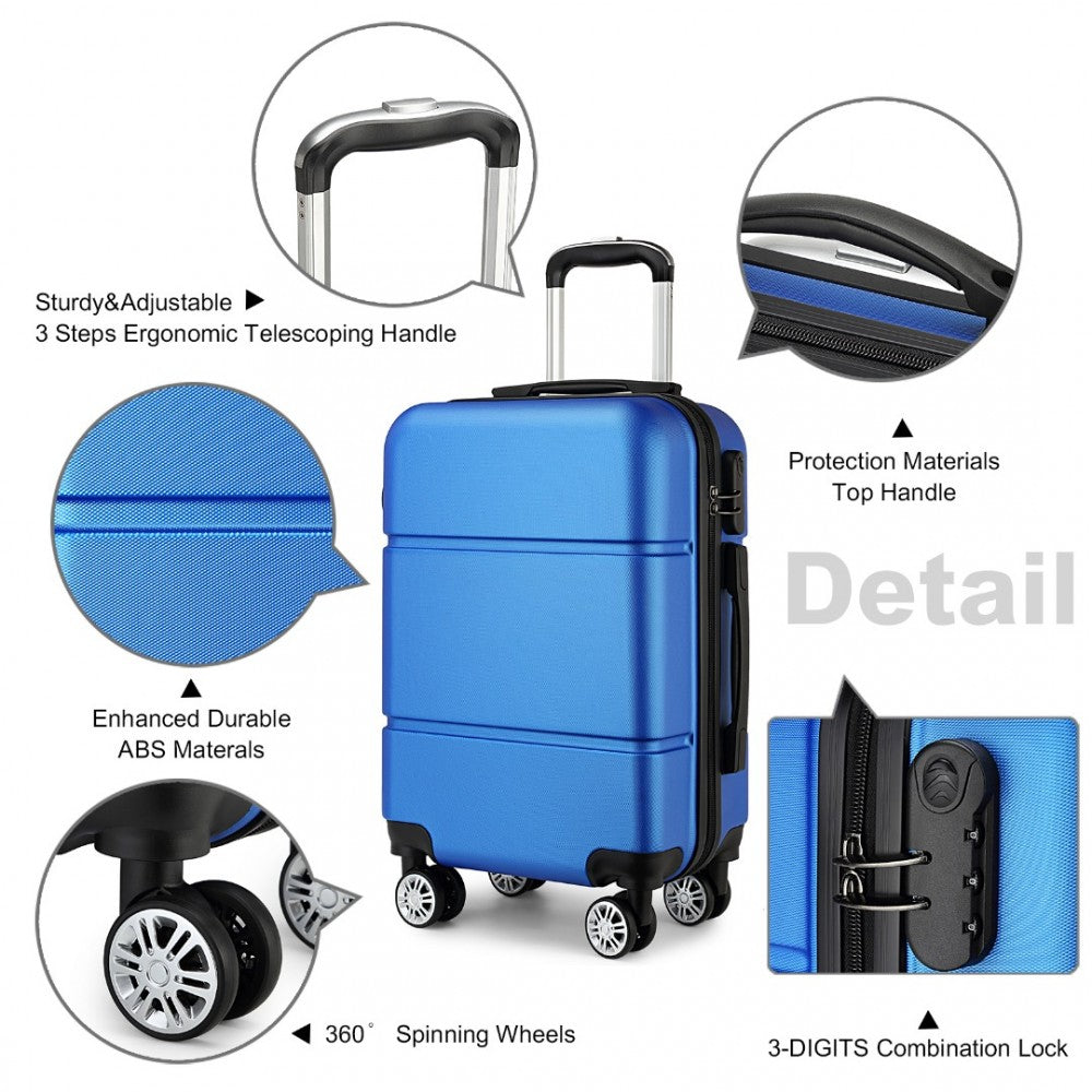 Kono Hard Shell ABS Cabin Suitcase with TSA Lock