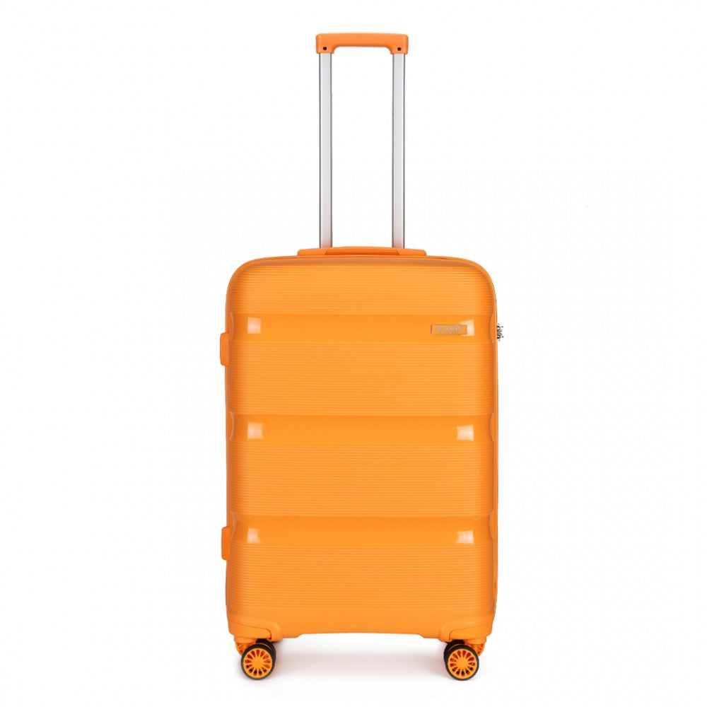 Kono K2092 Bright Hard Shell PP (Polypropylene) Suitcase With TSA Lock