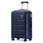 Kono K2091L Multi Texture Hard Shell PP (Polypropylene) Suitcase With TSA Lock